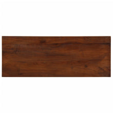 Tafelblad rechthoekig 90x40x3,8 cm massief gerecycled hout