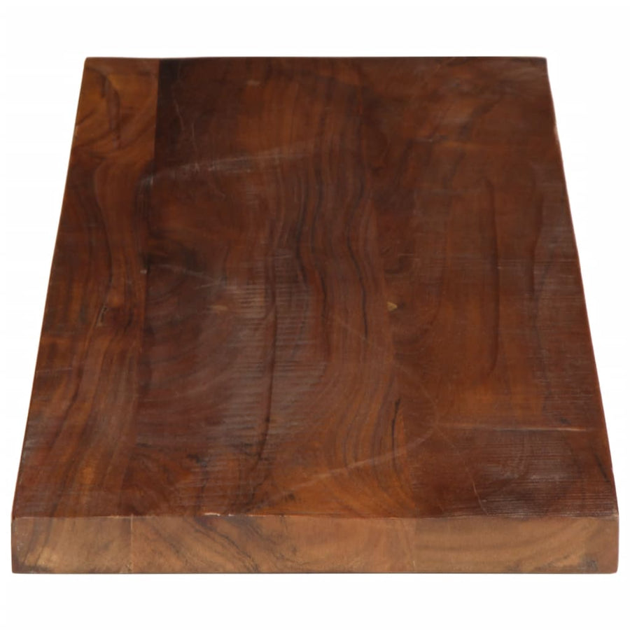 Tafelblad rechthoekig 90x40x3,8 cm massief gerecycled hout