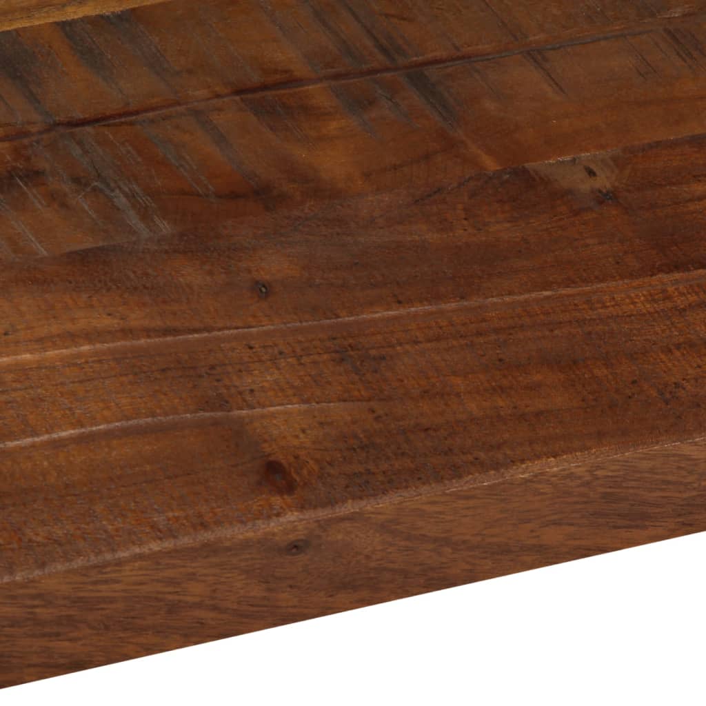 Tafelblad rechthoekig 100x40x3,8 cm massief gerecycled hout
