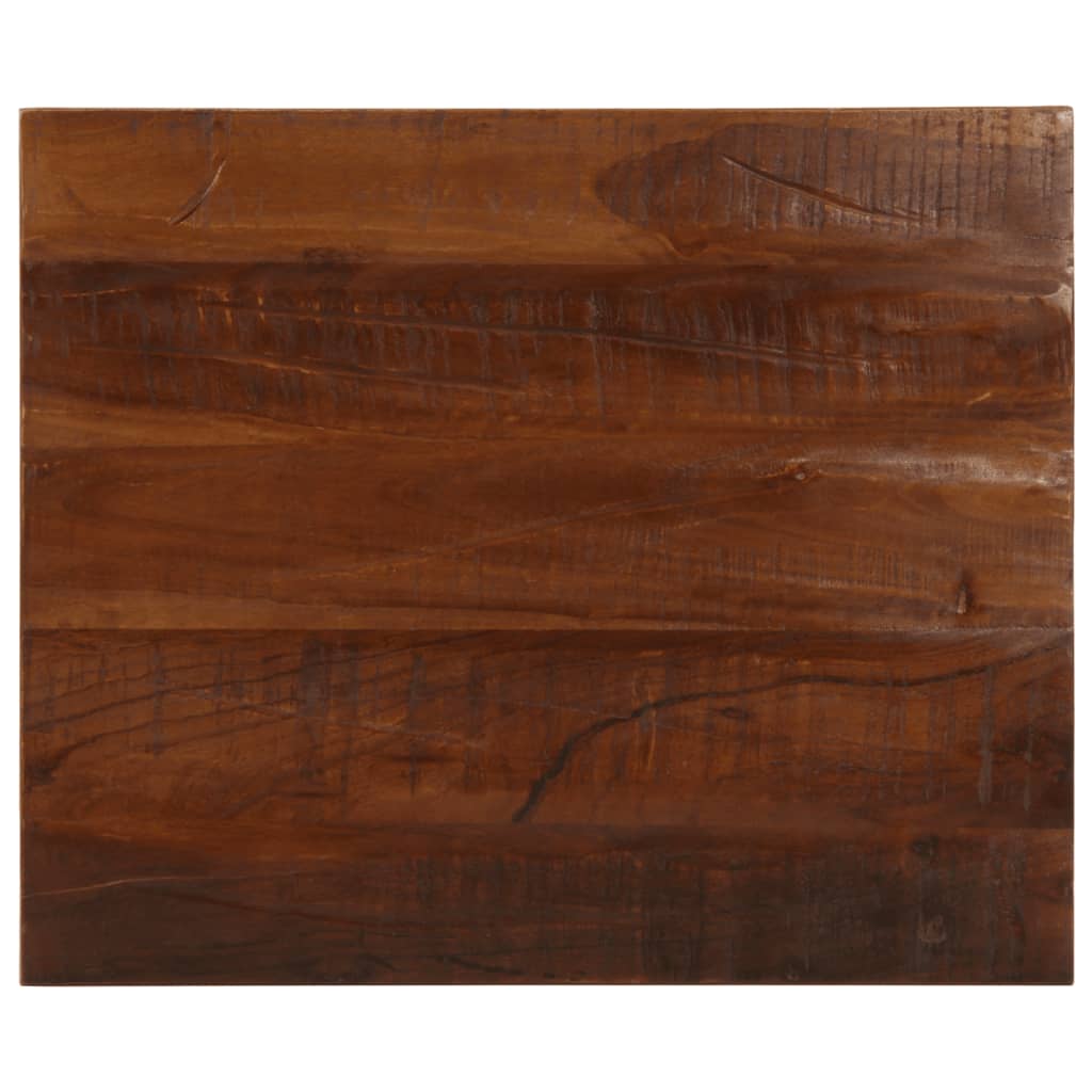 Tafelblad rechthoekig 60x50x3,8 cm massief gerecycled hout