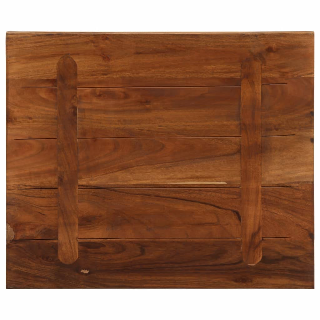 Tafelblad rechthoekig 60x50x3,8 cm massief gerecycled hout