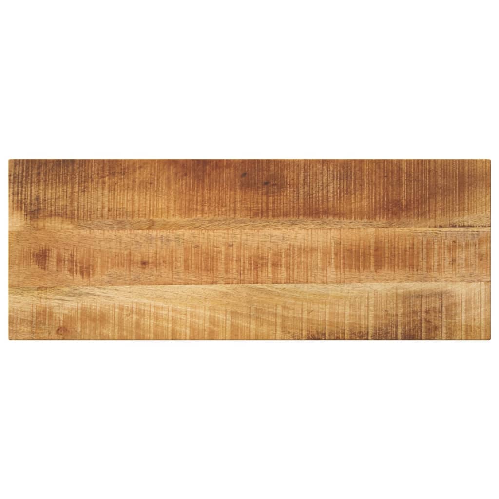 Tafelblad Rechthoekig 90X20X2,5 Cm Massief Ruw Mangohout Ruw Mangohout (Naturel)