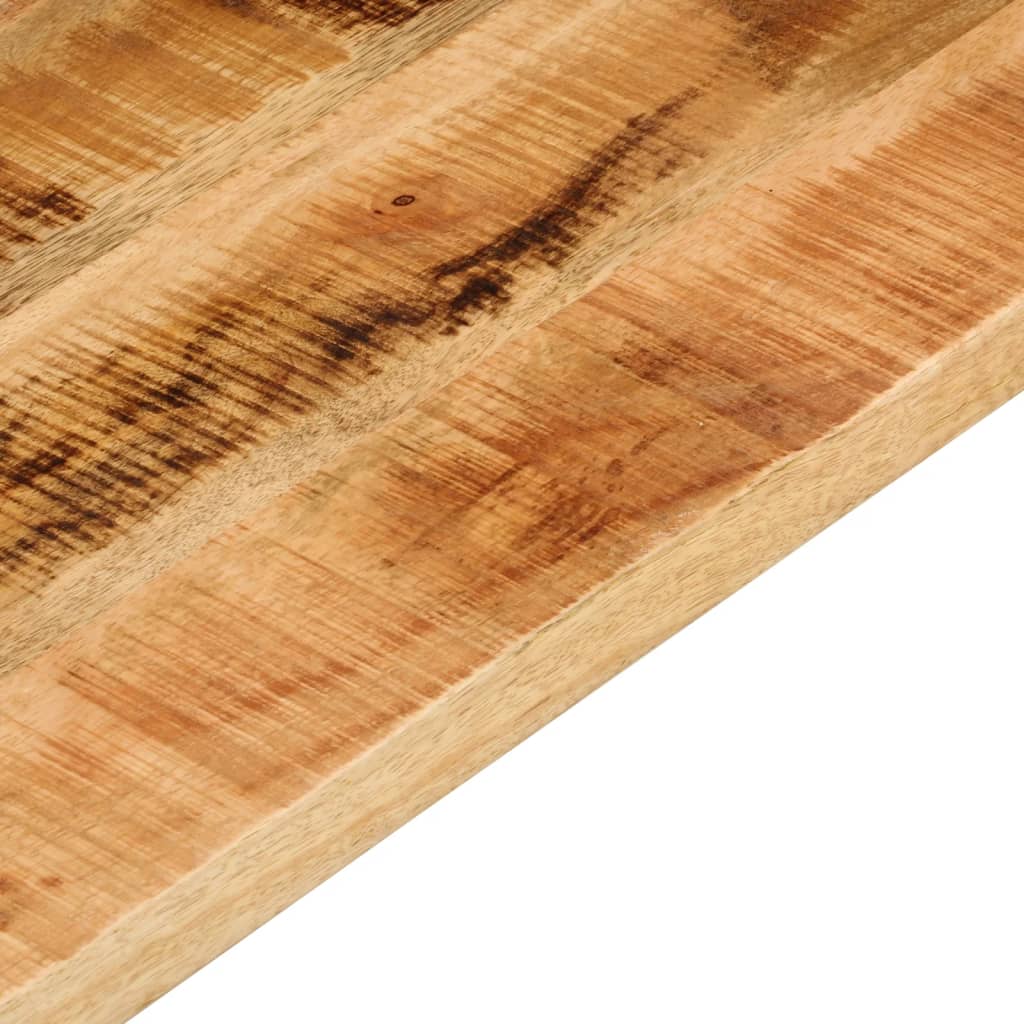 Tafelblad Rechthoekig 100X20X2,5 Cm Massief Ruw Mangohout Ruw Mangohout (Naturel) 25 mm 100 x 20 cm