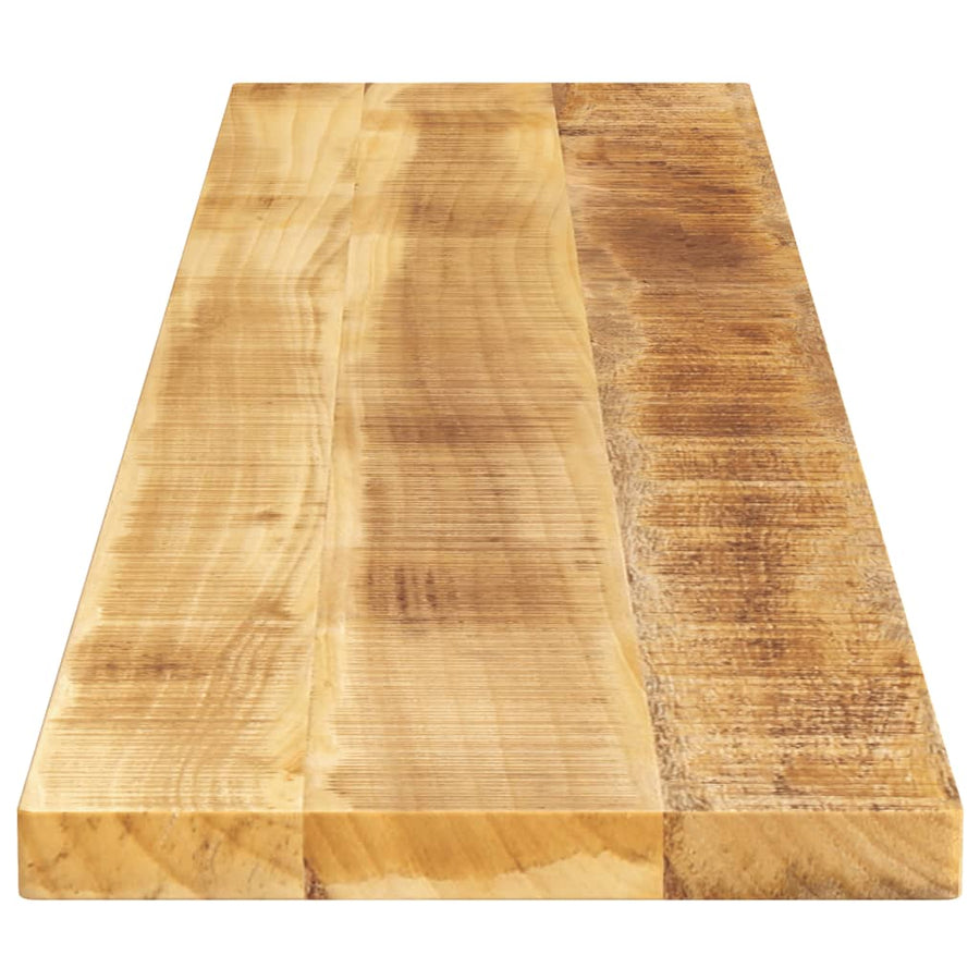 Tafelblad rechthoekig 140x20x2,5 cm massief ruw mangohout