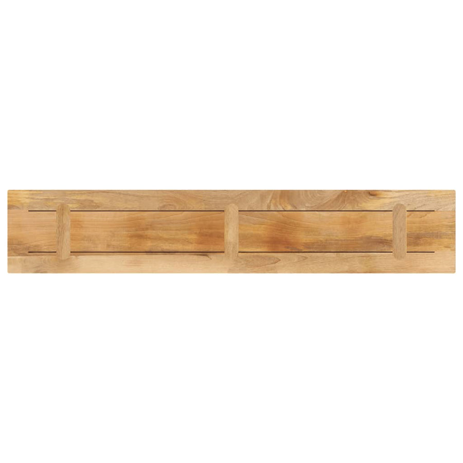 Tafelblad rechthoekig 160x20x2,5 cm massief ruw mangohout