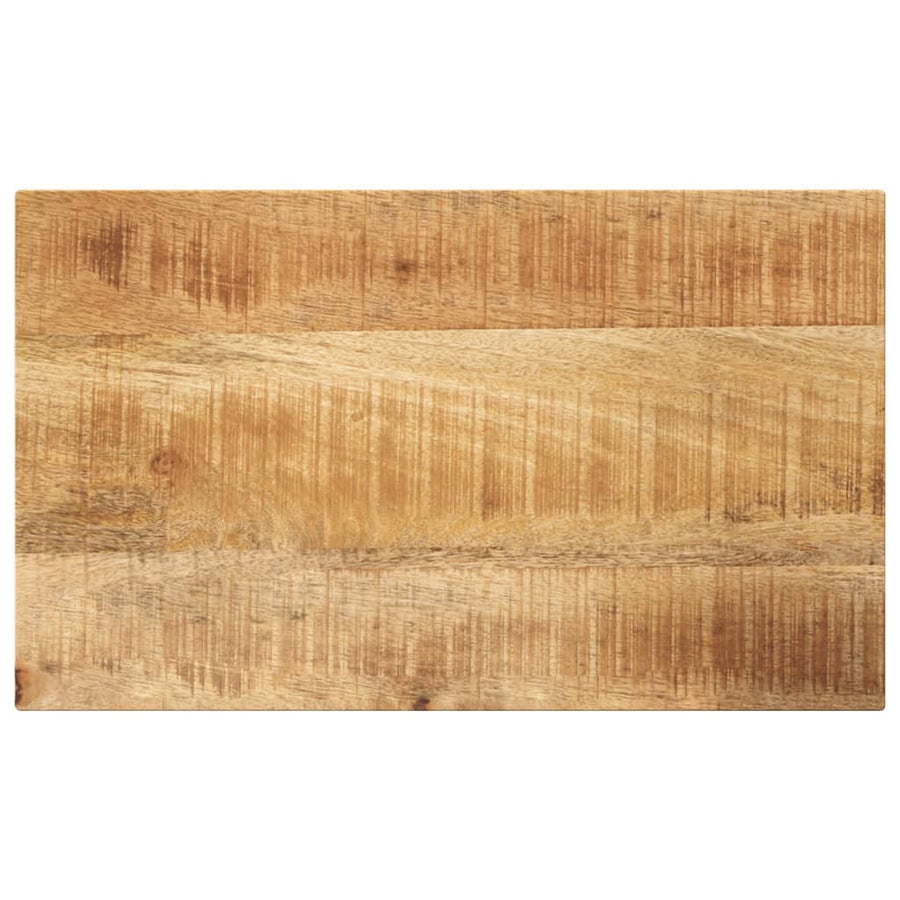 Tafelblad rechthoekig 60x30x2,5 cm massief ruw mangohout