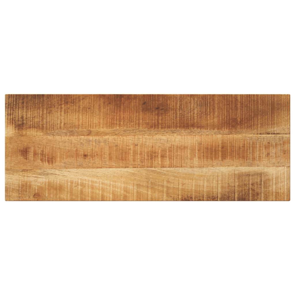 Tafelblad Rechthoekig 90X30X2,5 Cm Naturel 25 mm 90 x 30 cm Massief ruw mangohout