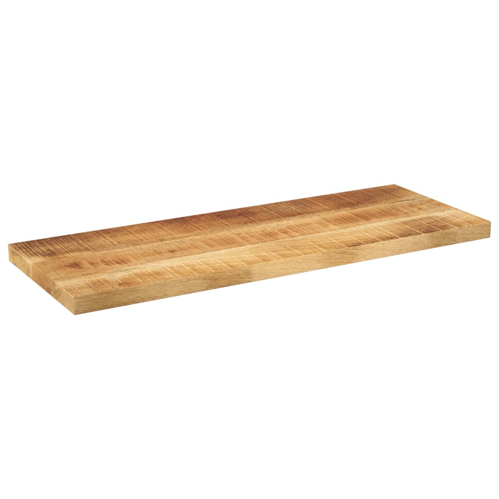 Tafelblad Rechthoekig 90X30X2,5 Cm Naturel 25 mm 90 x 30 cm Massief ruw mangohout