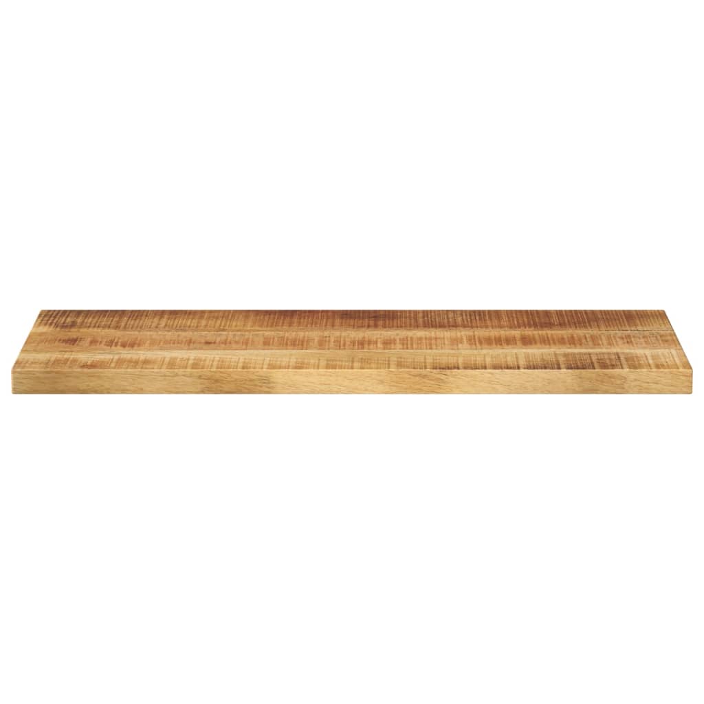 Tafelblad Rechthoekig 90X30X2,5 Cm Naturel 25 mm 90 x 30 cm Massief ruw mangohout