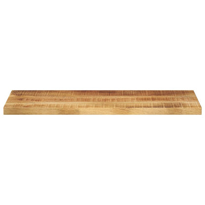 Tafelblad Rechthoekig 90X30X2,5 Cm Naturel 25 mm 90 x 30 cm Massief ruw mangohout