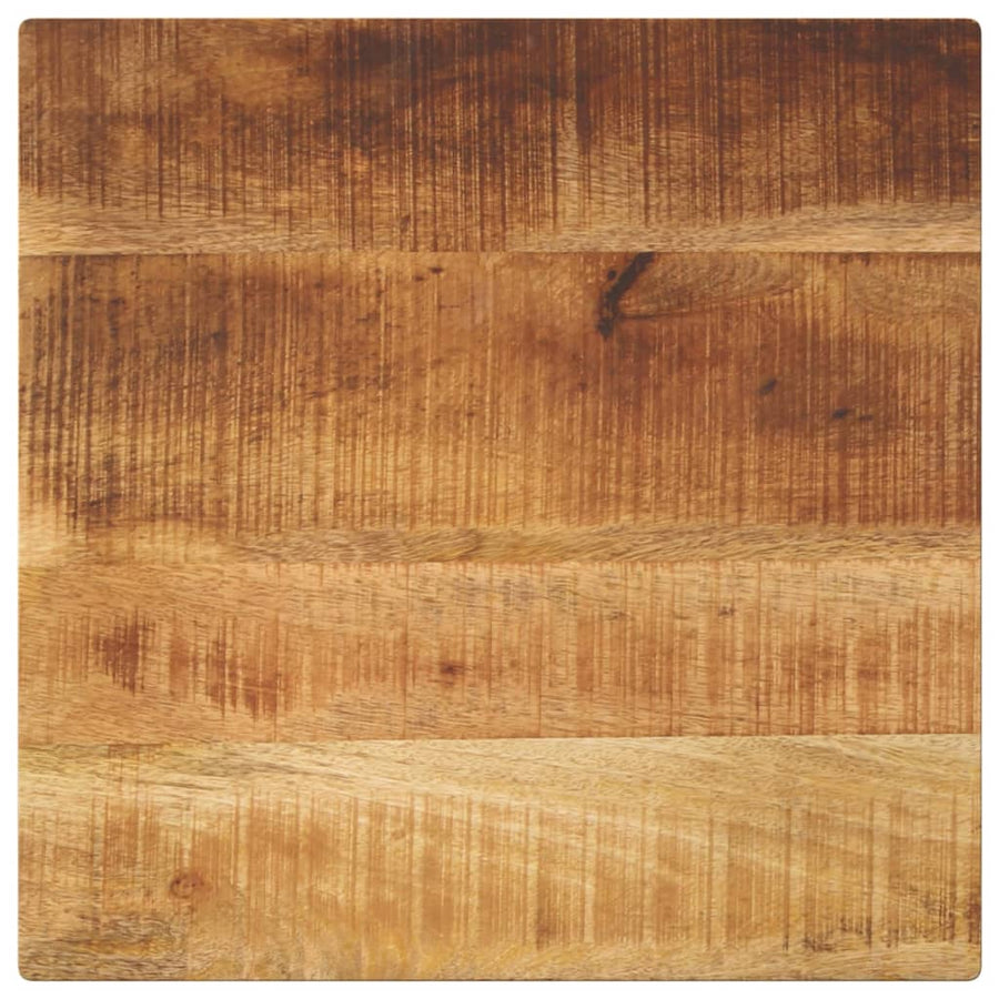 Tafelblad Vierkant 40X40X2,5 Cm Massief Ruw Mangohout Ruw Mangohout (Naturel) 25 mm 40 x 40 cm
