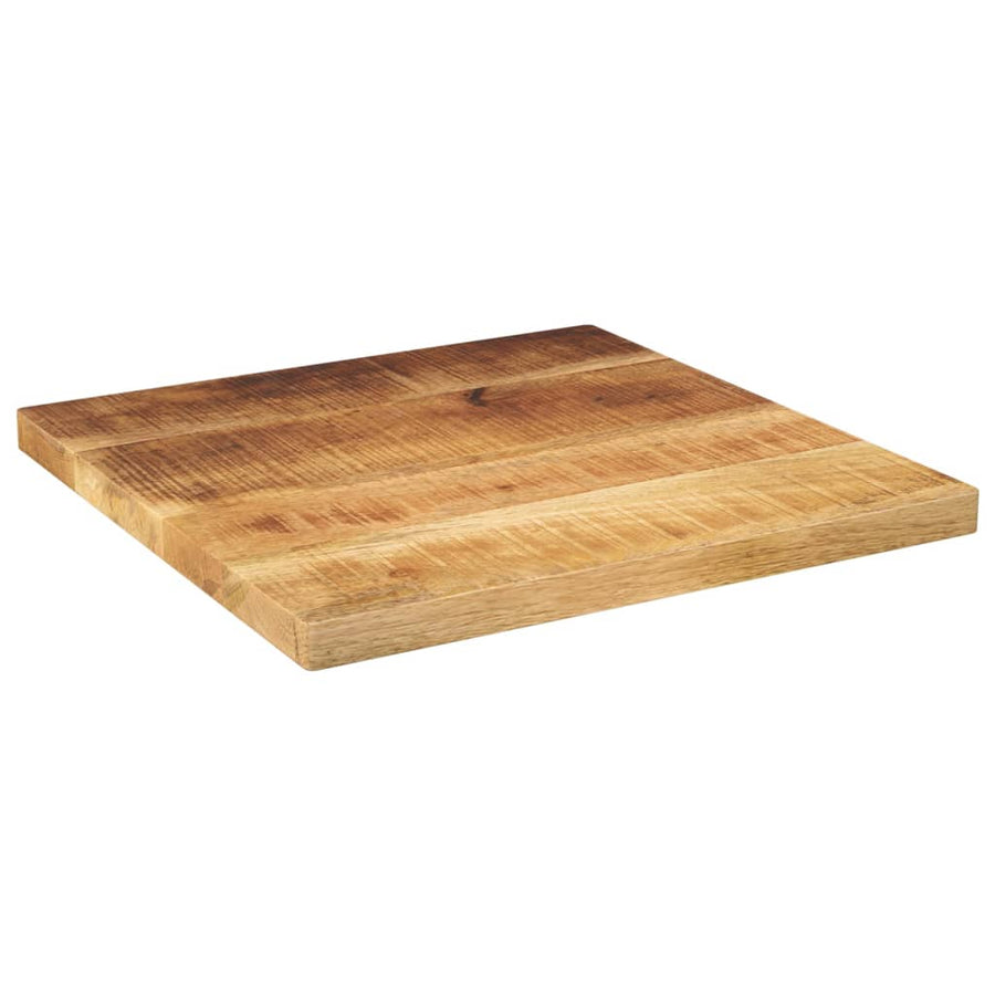 Tafelblad Vierkant 40X40X2,5 Cm Massief Ruw Mangohout Ruw Mangohout (Naturel) 25 mm 40 x 40 cm