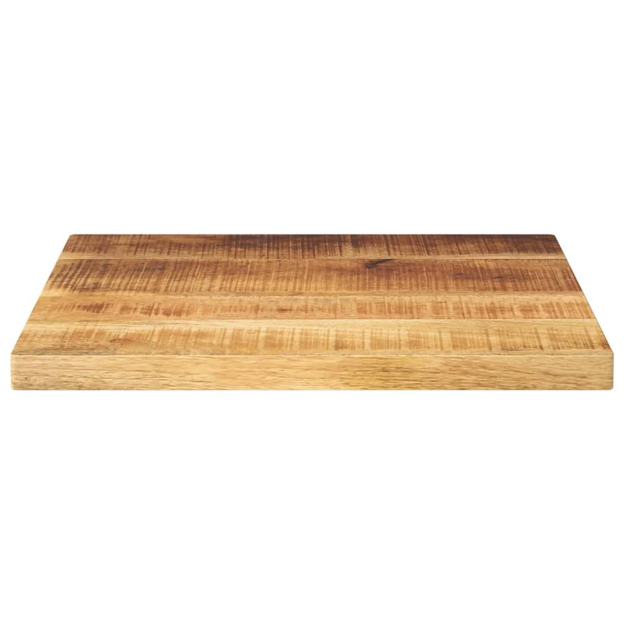 Tafelblad Vierkant 40X40X2,5 Cm Massief Ruw Mangohout Ruw Mangohout (Naturel) 25 mm 40 x 40 cm