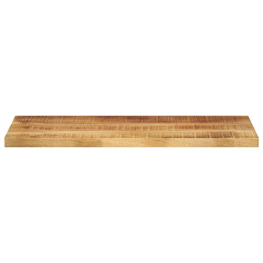Tafelblad Rechthoekig 90X40X2,5 Cm Massief Ruw Mangohout Ruw Mangohout (Naturel) 25 mm 90 x 40 cm