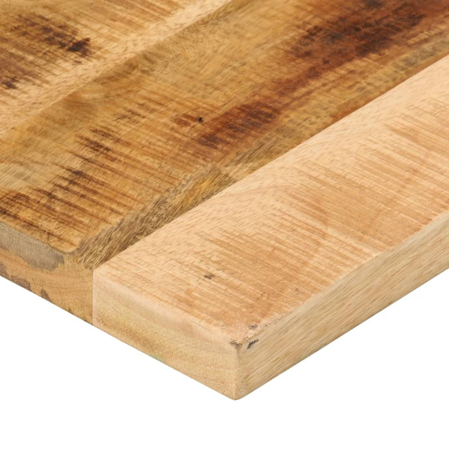 Tafelblad Rechthoekig 120X40X2,5 Cm Massief Ruw Mangohout Ruw Mangohout (Naturel) 25 mm 120 x 40 cm