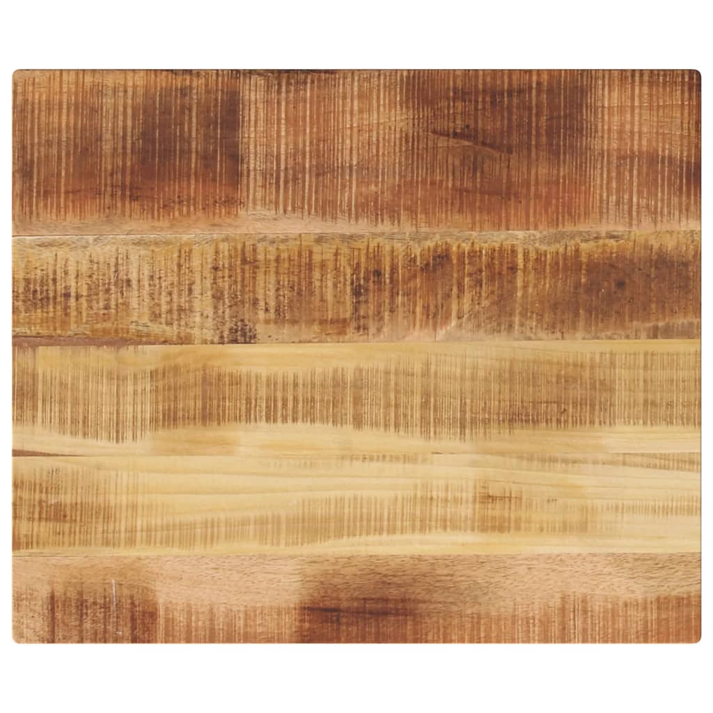Tafelblad rechthoekig 60x50x2,5 cm massief ruw mangohout