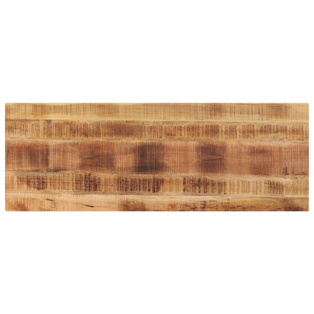Tafelblad Rechthoekig 140X50X2,5 Cm Massief Ruw Mangohout Ruw Mangohout (Naturel) 25 mm