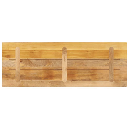 Tafelblad Rechthoekig 140X50X2,5 Cm Massief Ruw Mangohout Ruw Mangohout (Naturel) 25 mm