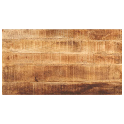 Tafelblad rechthoekig 100x60x1,5 cm massief ruw mangohout