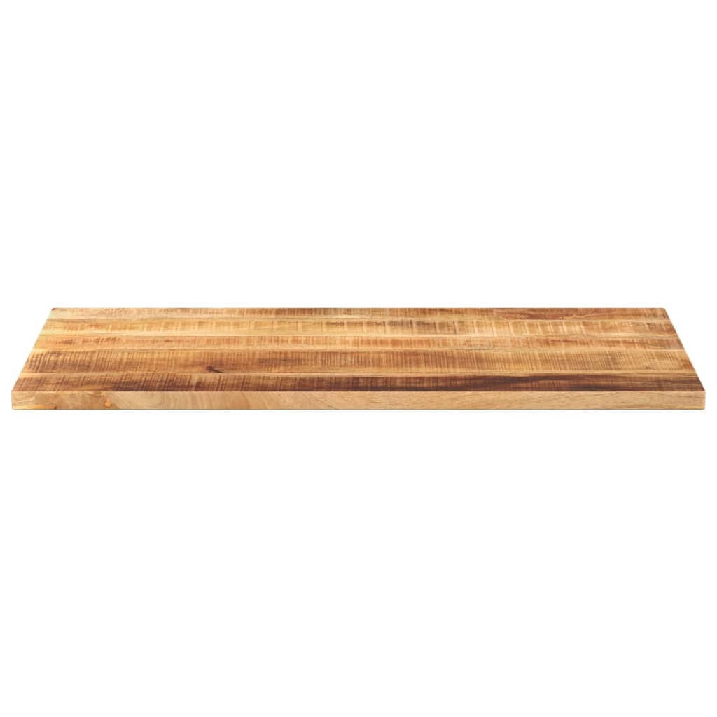 Tafelblad rechthoekig 100x60x1,5 cm massief ruw mangohout