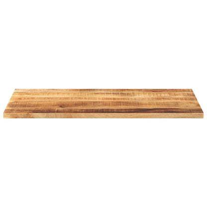 Tafelblad rechthoekig 100x60x1,5 cm massief ruw mangohout