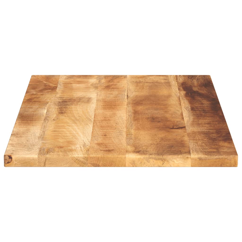 Tafelblad rechthoekig 100x60x1,5 cm massief ruw mangohout