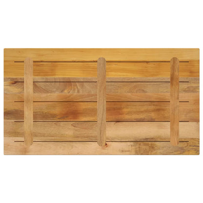 Tafelblad Rechthoekig 120X60X1,5 Cm Massief Ruw Mangohout Ruw Mangohout (Naturel) 15 mm 120 x 60 cm