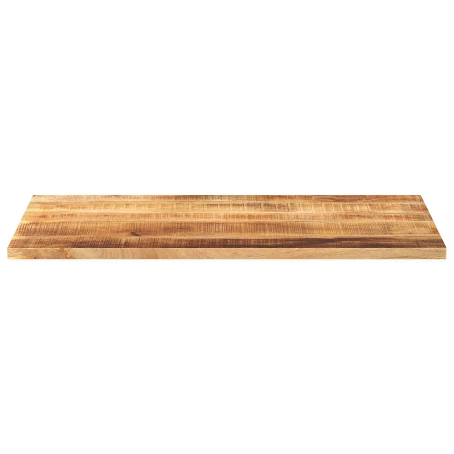 Tafelblad Rechthoekig 120X60X2,5 Cm Massief Ruw Mangohout Ruw Mangohout (Naturel)