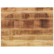 Tafelblad rechthoekig 90x70x1,5 cm massief ruw mangohout
