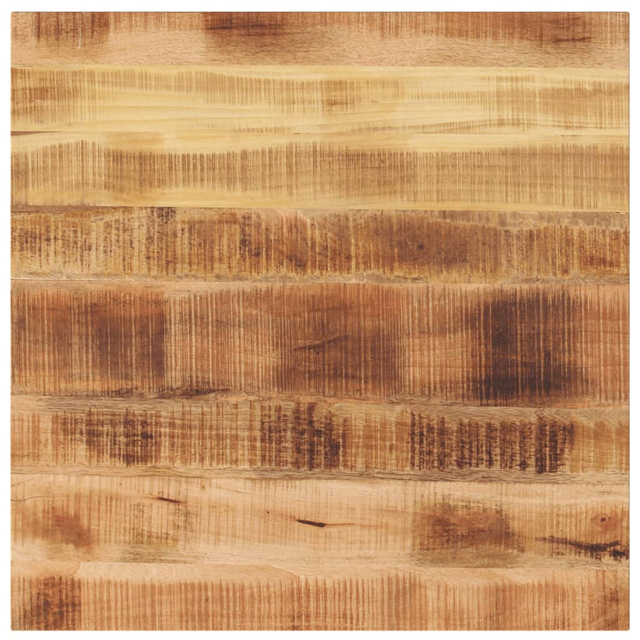 Tafelblad Vierkant 80X80X1,5 Cm Massief Ruw Mangohout Ruw Mangohout (Naturel) 15 mm 80 x 80 cm