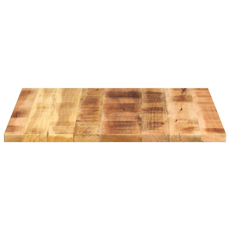 Tafelblad Vierkant 80X80X1,5 Cm Massief Ruw Mangohout Ruw Mangohout (Naturel) 15 mm 80 x 80 cm