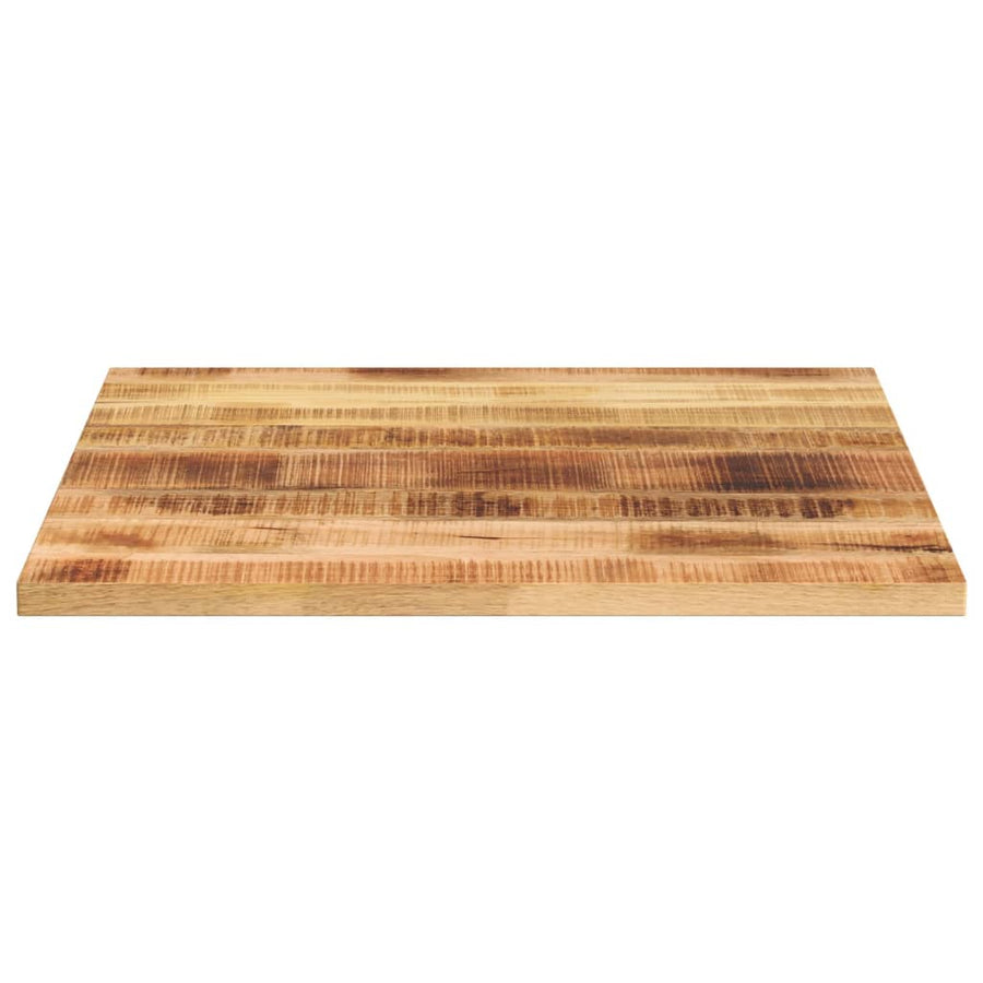 Tafelblad Vierkant 80X80X2,5 Cm Massief Ruw Mangohout Ruw Mangohout (Naturel) 25 mm 80 x 80 cm
