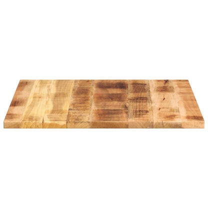 Tafelblad Vierkant 80X80X2,5 Cm Massief Ruw Mangohout Ruw Mangohout (Naturel) 25 mm 80 x 80 cm