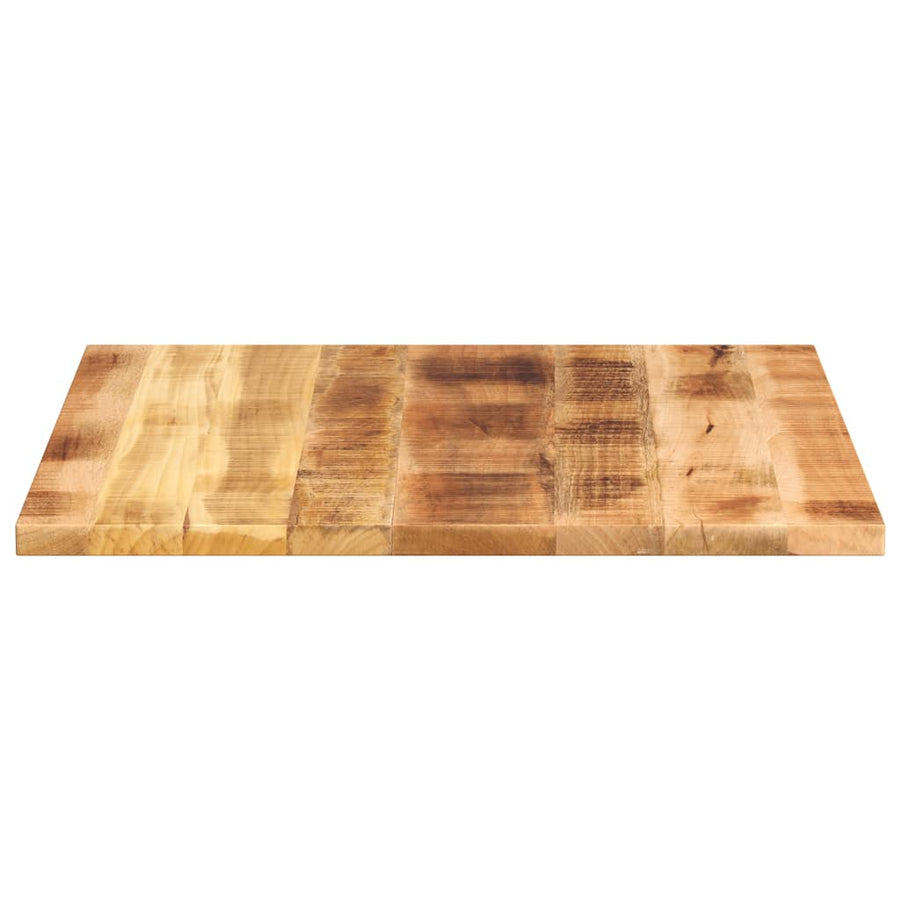 Tafelblad Vierkant 80X80X2,5 Cm Massief Ruw Mangohout Ruw Mangohout (Naturel) 25 mm 80 x 80 cm
