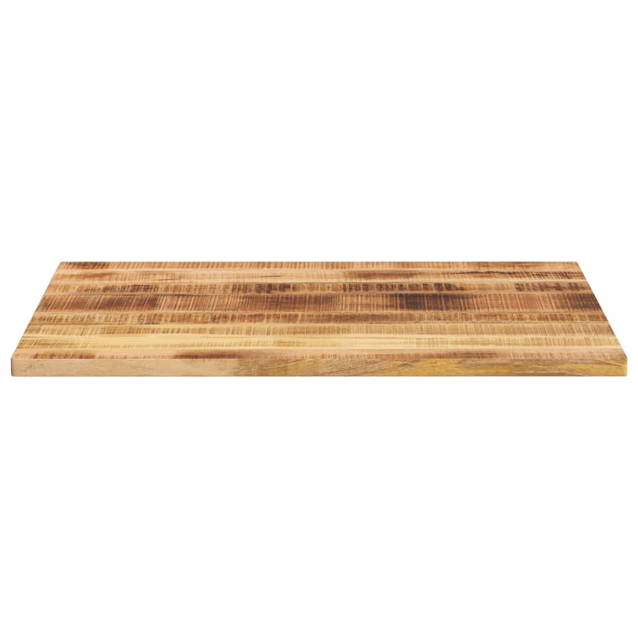 Tafelblad Rechthoekig 90X80X2,5 Cm Massief Ruw Mangohout Ruw Mangohout (Naturel) 25 mm 90 x 80 cm