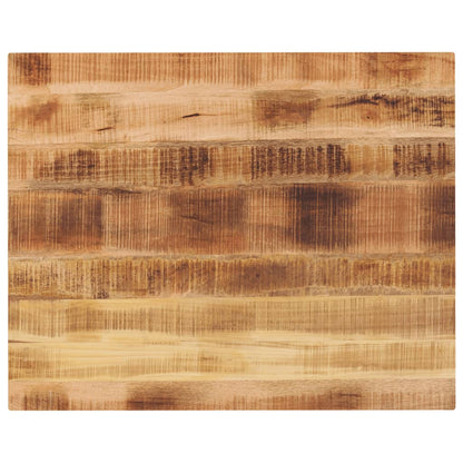 Tafelblad Rechthoekig 100X80X2,5 Cm Massief Ruw Mangohout Ruw Mangohout (Naturel) 25 mm 100 x 80 cm