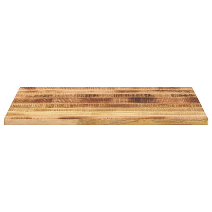 Tafelblad rechthoekig 110x80x2,5 cm massief ruw mangohout
