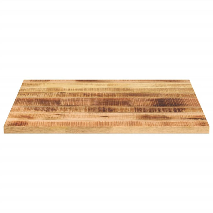 Tafelblad Vierkant 90X90X2,5 Cm Massief Ruw Mangohout Ruw Mangohout (Naturel) 25 mm 90 x 90 cm