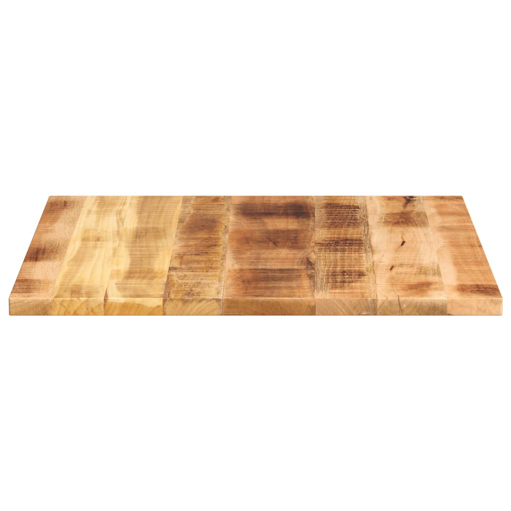 Tafelblad Vierkant 90X90X2,5 Cm Massief Ruw Mangohout Ruw Mangohout (Naturel) 25 mm 90 x 90 cm