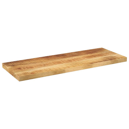 Tafelblad rechthoekig 90x20x3,8 cm massief ruw mangohout
