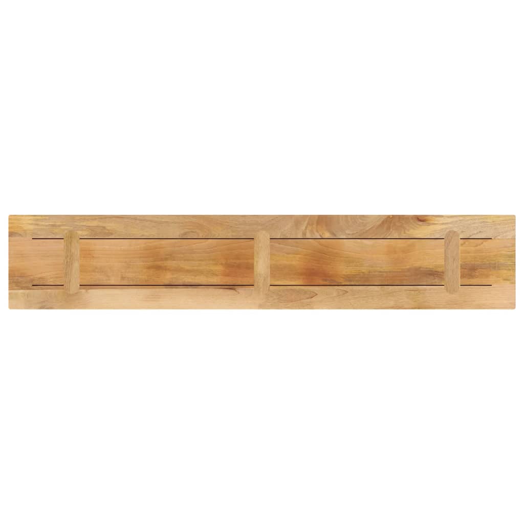 Tafelblad rechthoekig 160x20x3,8 cm massief ruw mangohout