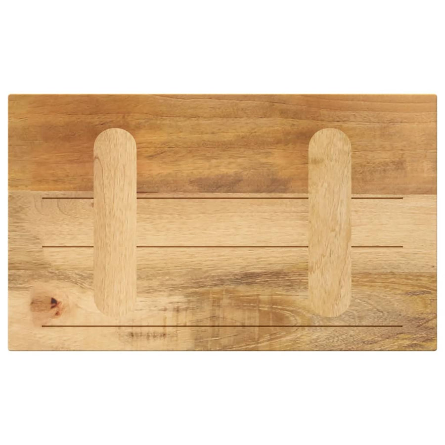 Tafelblad rechthoekig 40x30x3,8 cm massief ruw mangohout