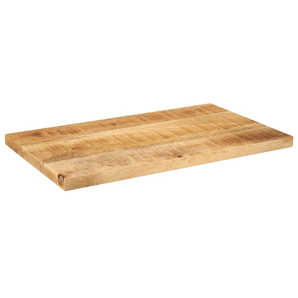 Tafelblad rechthoekig 50x30x3,8 cm massief ruw mangohout