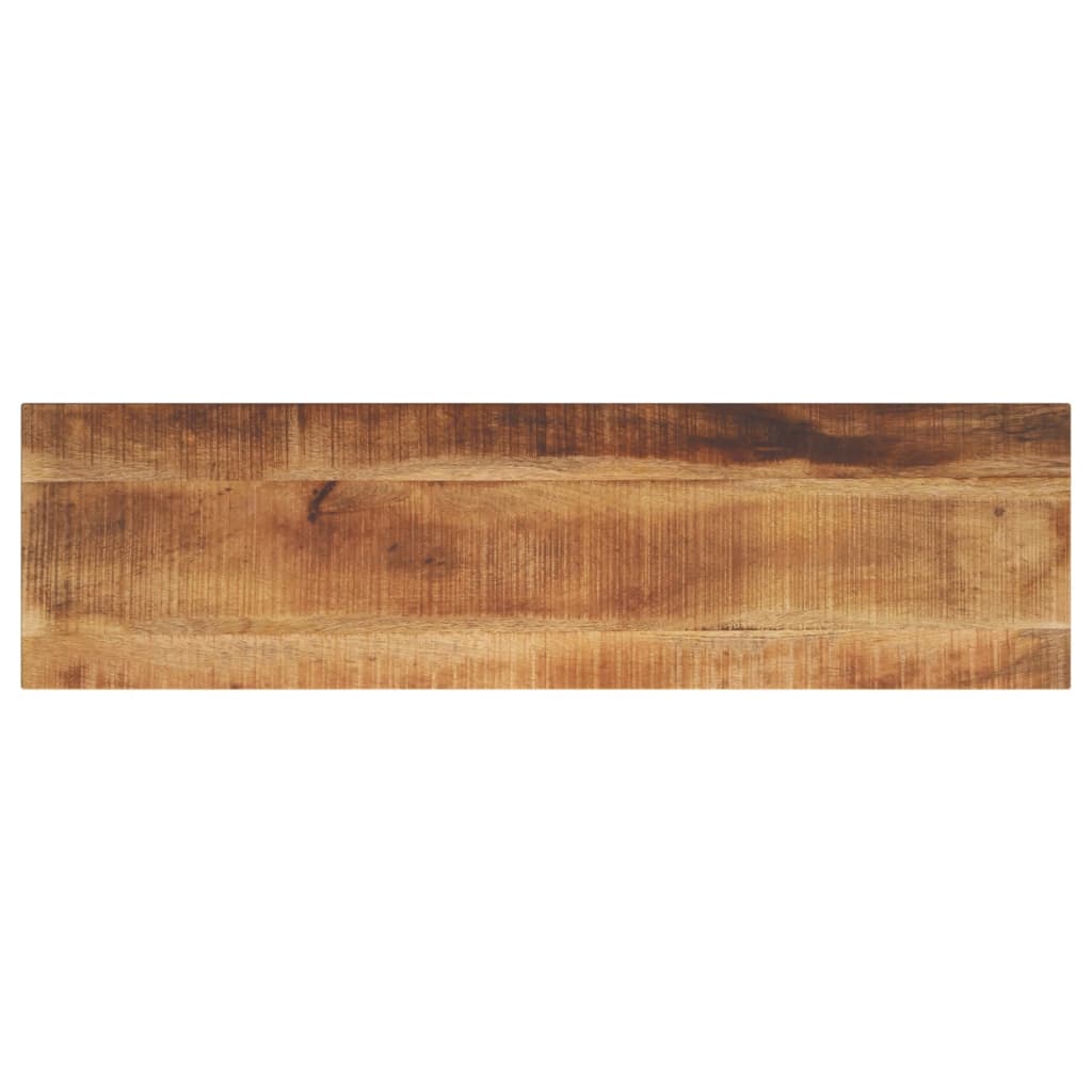 Tafelblad rechthoekig 120x40x3,8 cm massief ruw mangohout