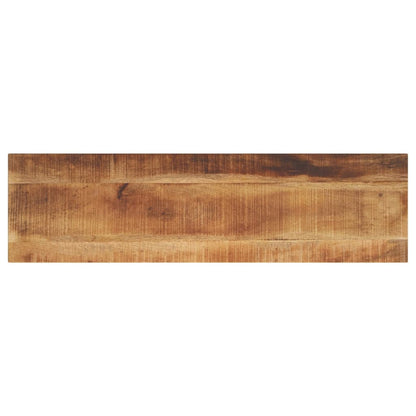 Tafelblad rechthoekig 120x40x3,8 cm massief ruw mangohout