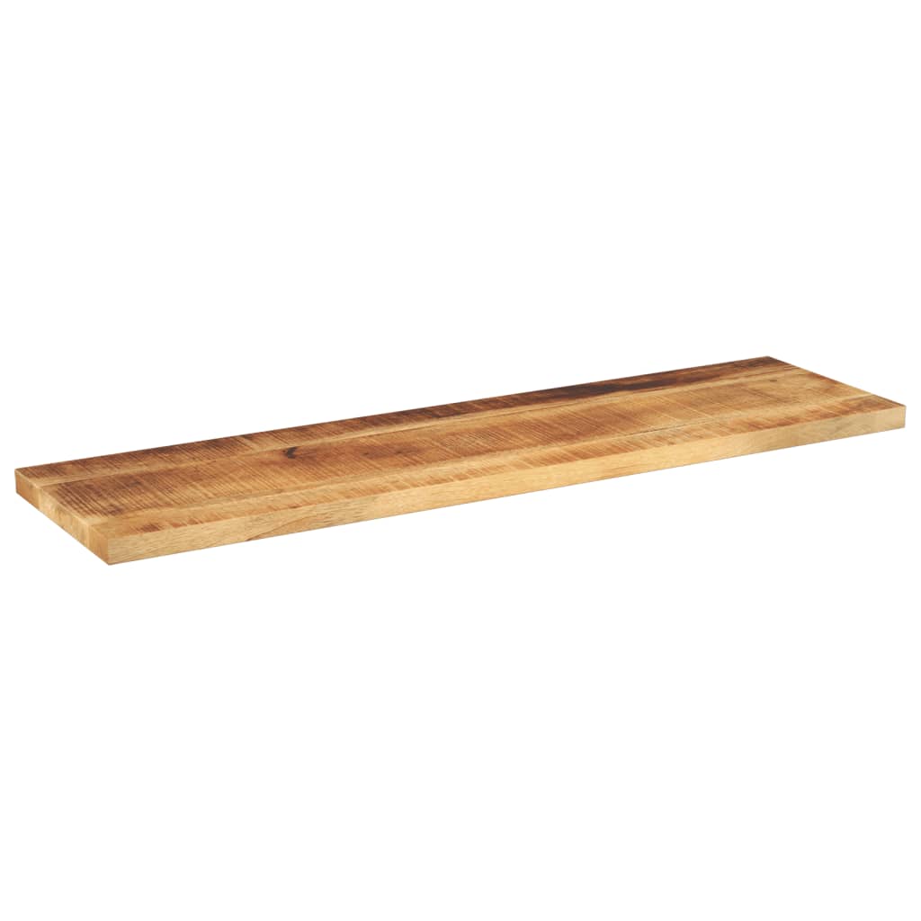 Tafelblad rechthoekig 120x40x3,8 cm massief ruw mangohout