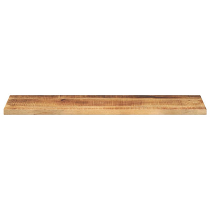 Tafelblad rechthoekig 120x40x3,8 cm massief ruw mangohout