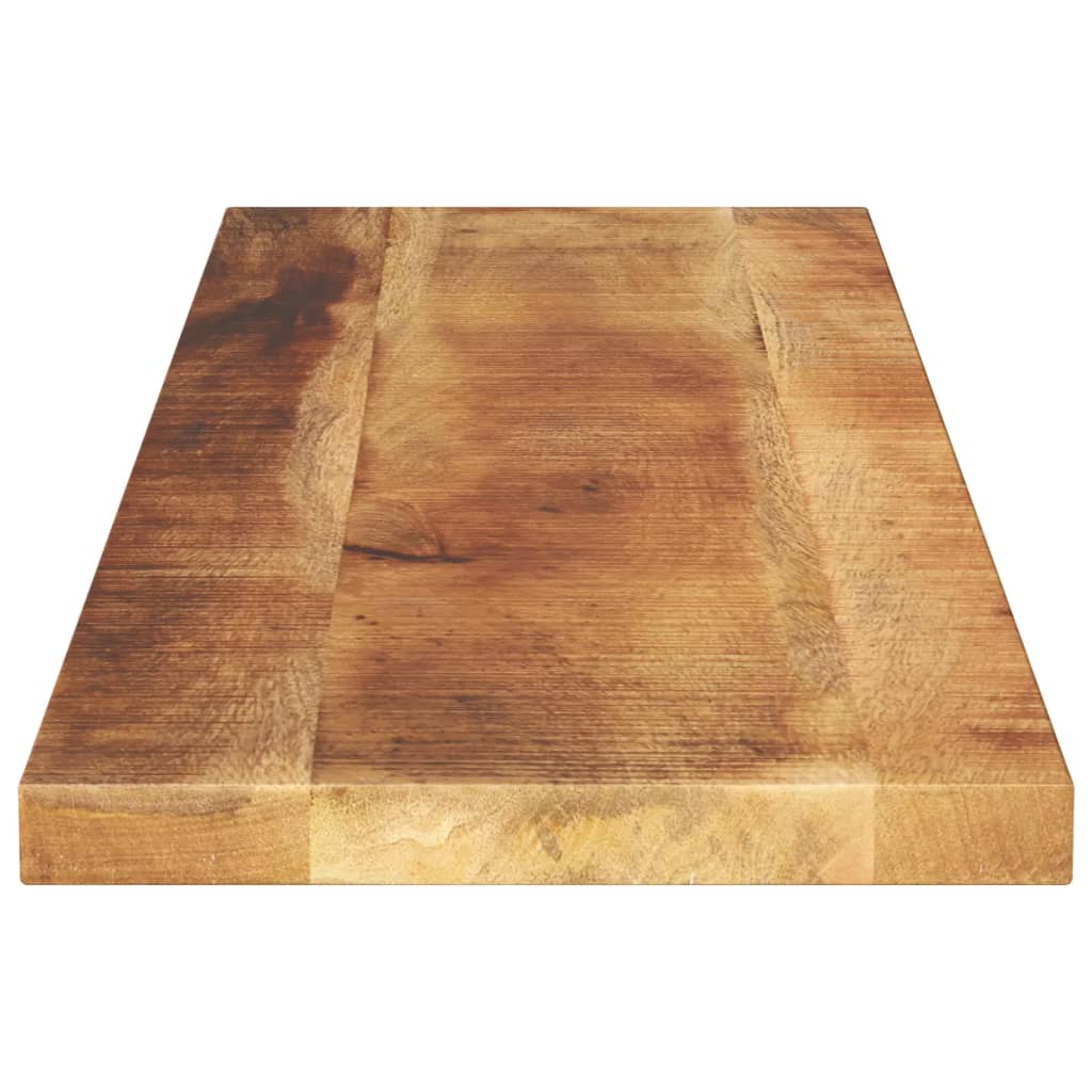 Tafelblad rechthoekig 120x40x3,8 cm massief ruw mangohout