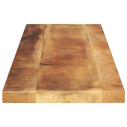 Tafelblad rechthoekig 120x40x3,8 cm massief ruw mangohout