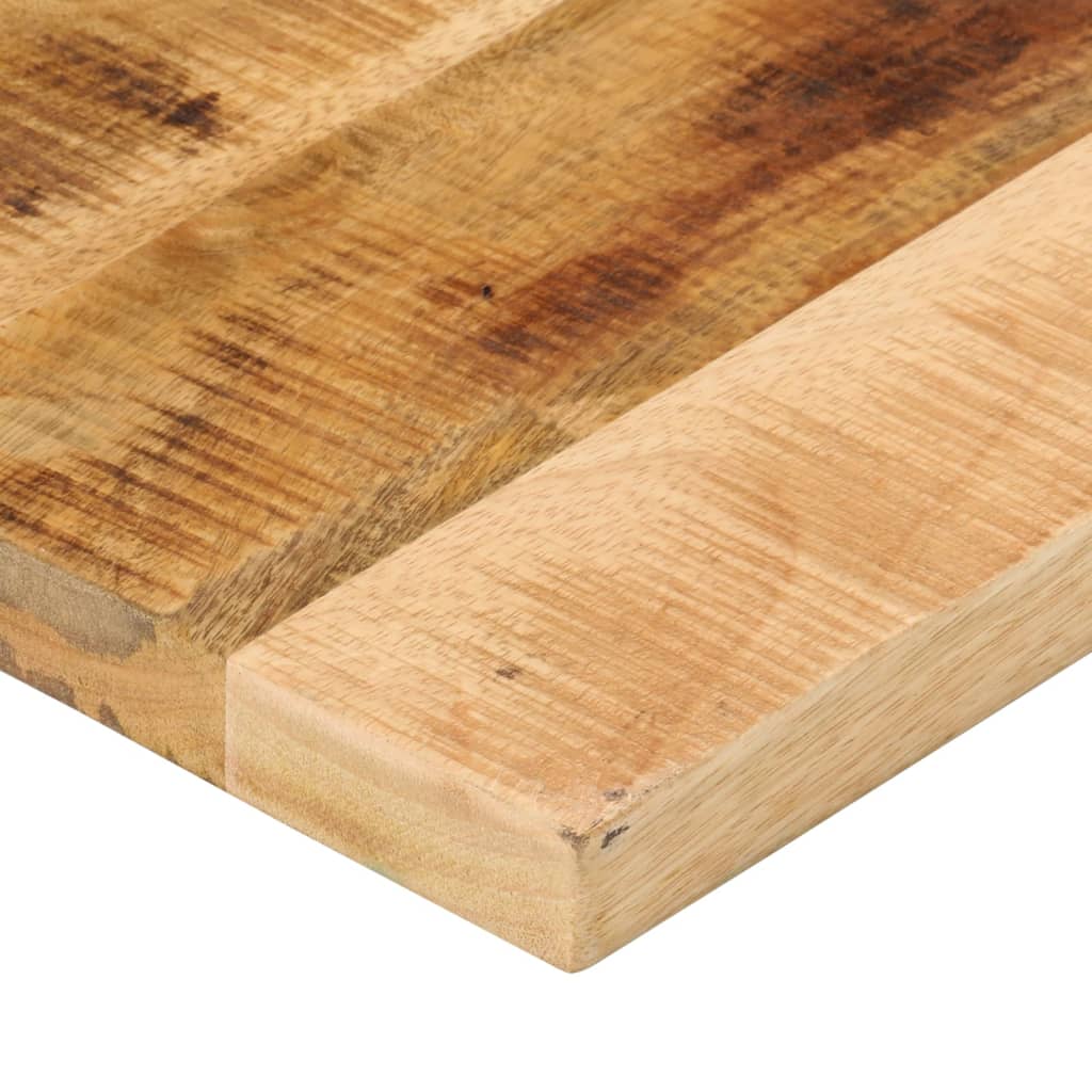 Tafelblad rechthoekig 120x40x3,8 cm massief ruw mangohout